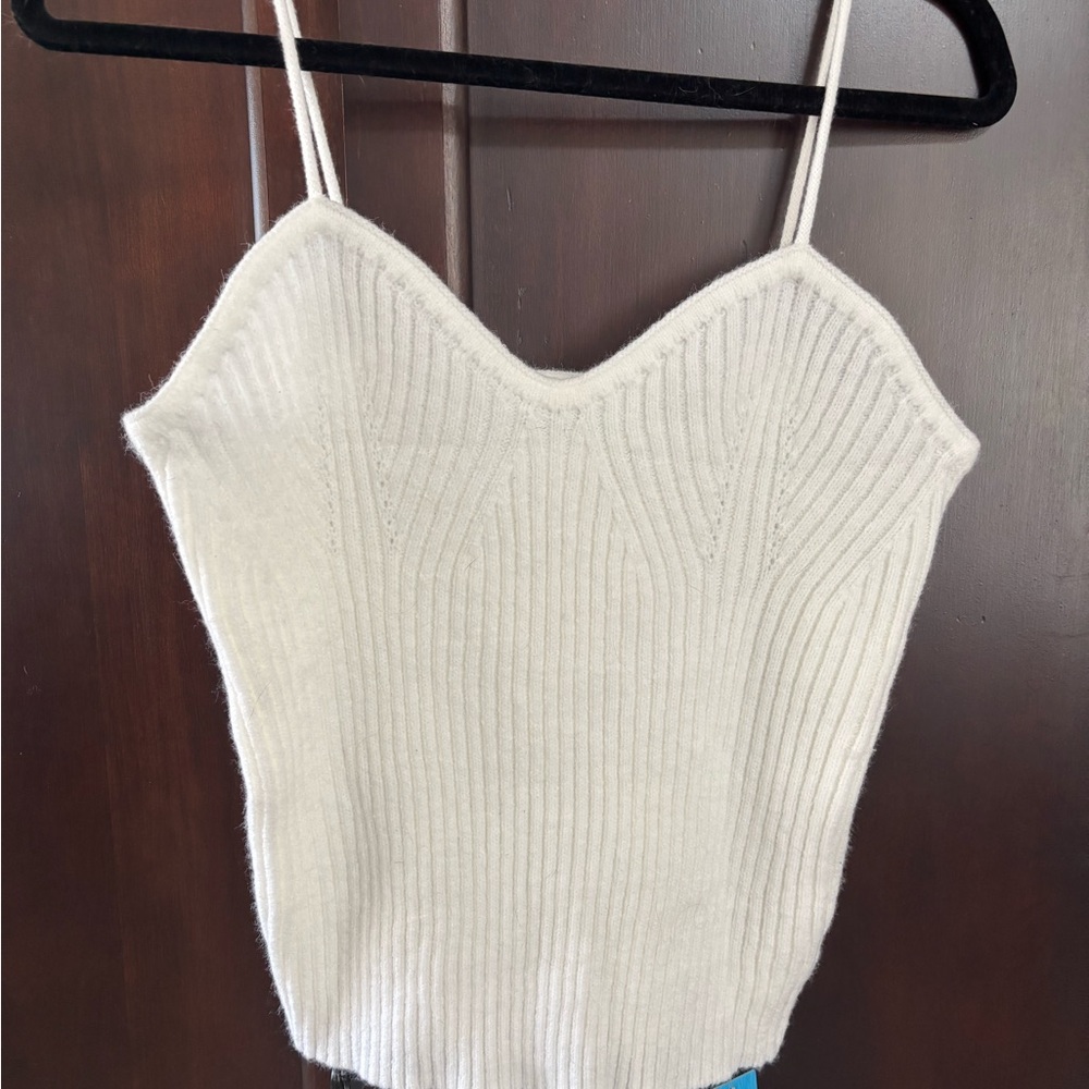 Cupshe Cream sweater Camisole Top